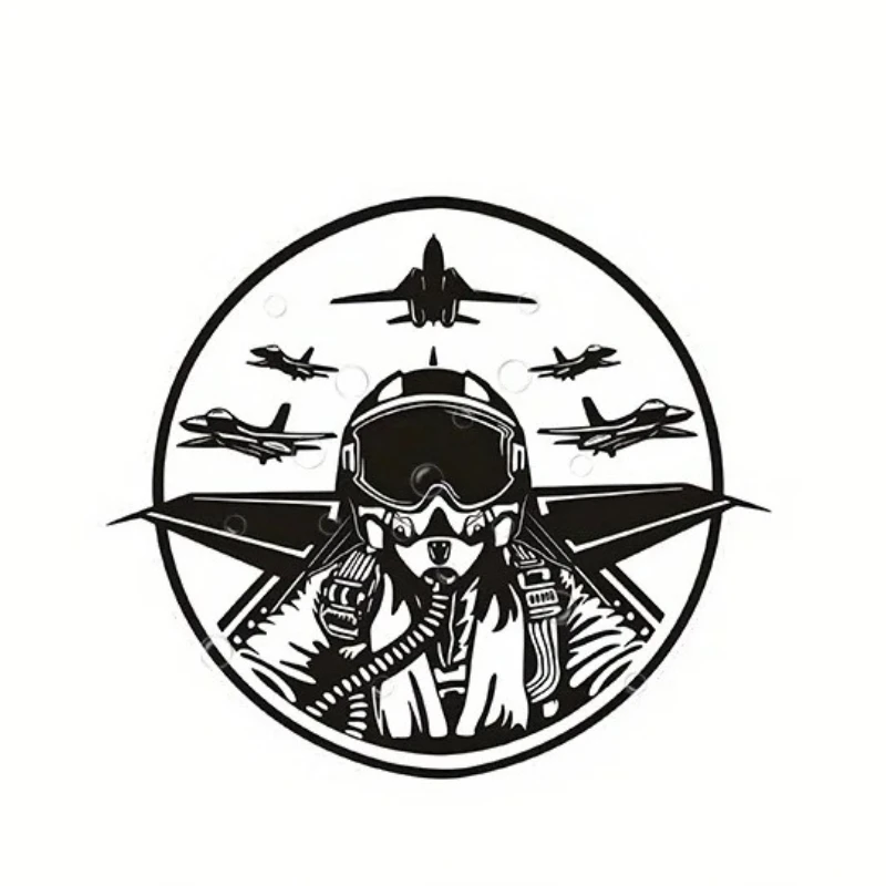 1 قطعة ملصق سيارة طيار عصري للدراجات النارية، ملصق جريئة لتخصيص السيارات والدراجات النارية وفيبي الطيران