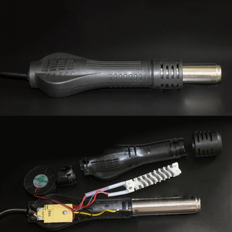 Imagem -06 - Armas de Calor ar Quente Secador Cabelo de Solda Armas Lidar com para 858 858d Rework Estação Reparação Desoldering Ferramenta Portátil