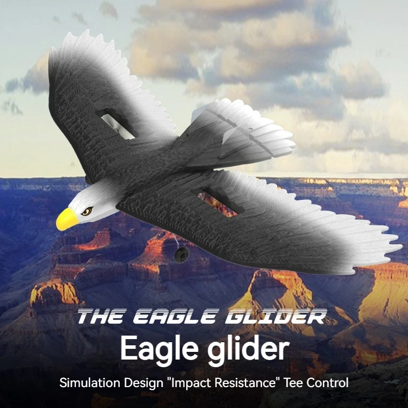 

Новый Bm17 Eagle Glider с фиксированным крылом, трехканальный пульт дистанционного управления, пенопластовый самолет, имитация птицы, черный орел, модель самолета, игрушка в подарок