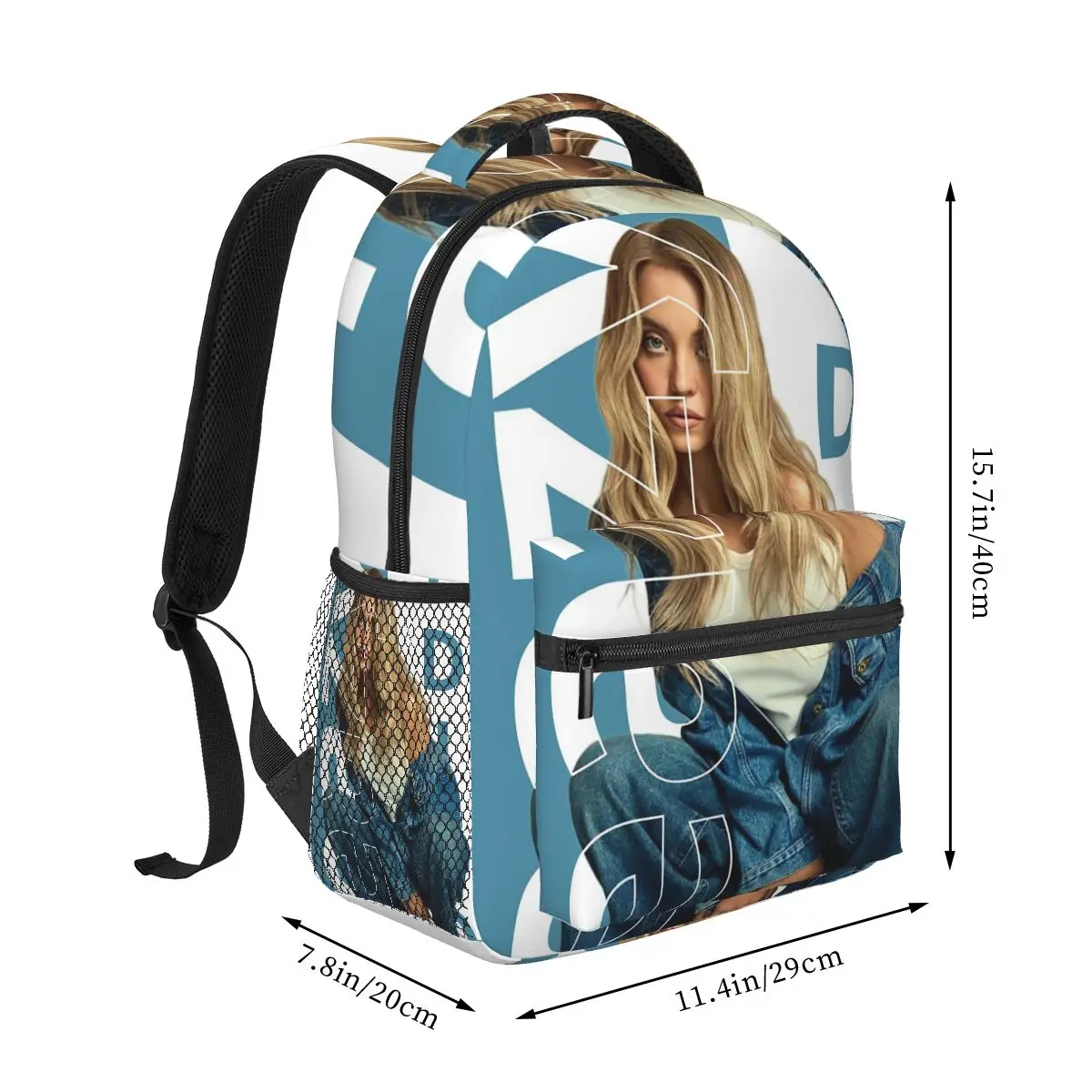 Amazing Sydney Sweeney Is Stealing Hearts Backpacks Boys Girls Bookbag Students School Bags Cartoon Laptop Rucksack Shoulder Bag