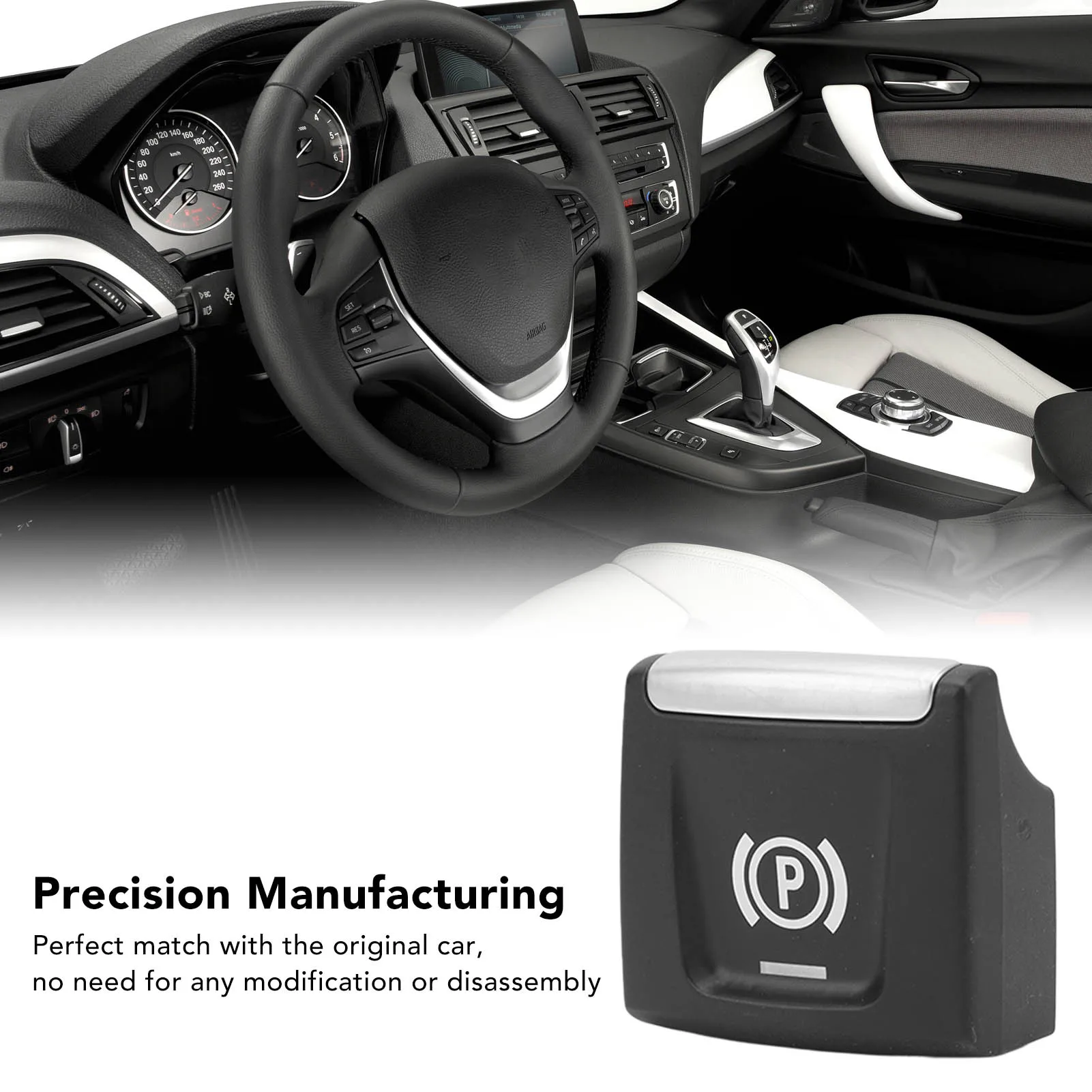 Hand Brake P Button Handbrake Parking  Black Hand Brake P Button Cover for 1 Series F20 F21 2 Series F22 F23 F45 F46 F44