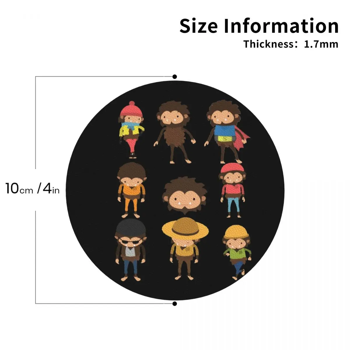 Sneaky Sasquatch Poster Coasters Leather Placemats Waterproof Insulation Coffee Mats For Home Kitchen Dining Pads Set of 4