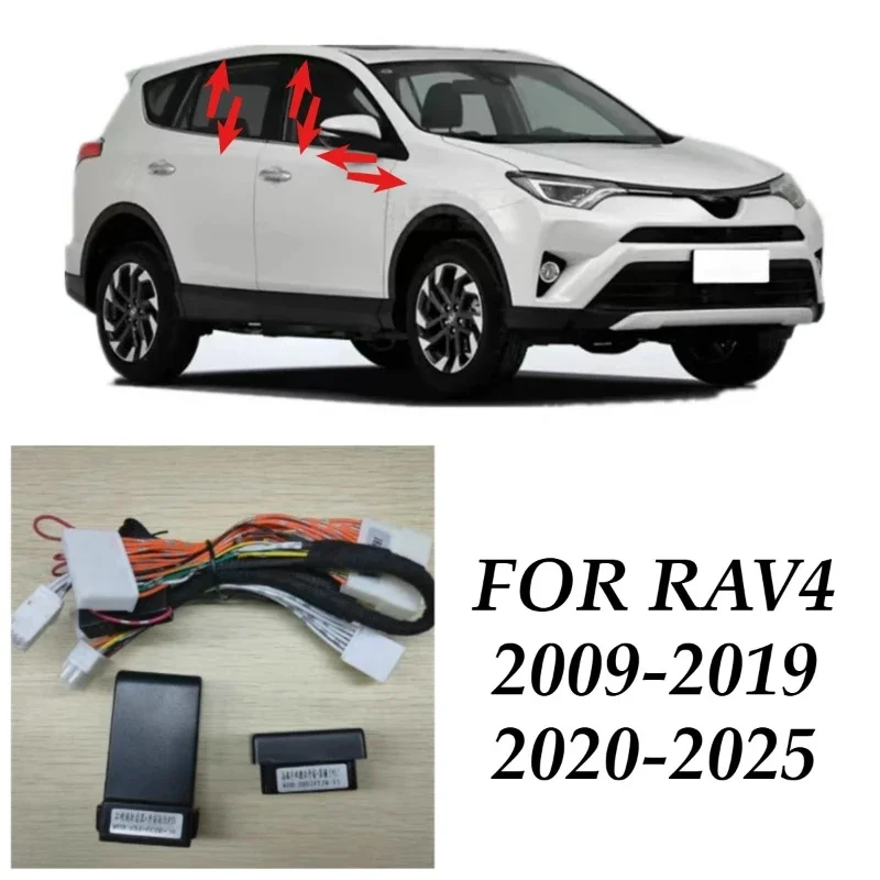 Intelligent Window Closer & Mirror Folding Kit, Speed Lock, Remote Window Lift by Original Key for Toyota RAV4