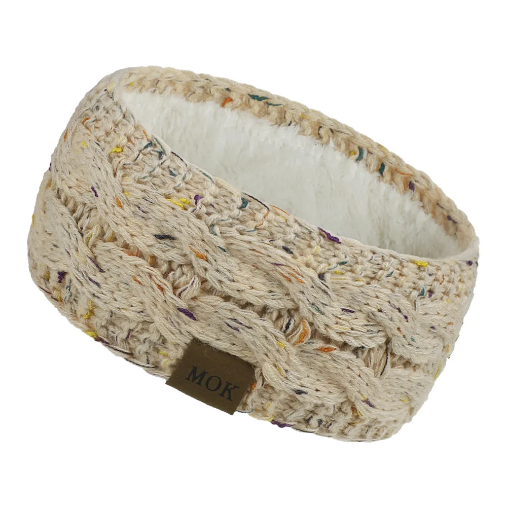 Neue Plüsch Stirnband Winter Warme Breite Elastische Haarband Feste Breite Turban Ohr Wärmer Haarband Weiche DIY Haar Zubehör Kopfbedeckungen – Detail 7