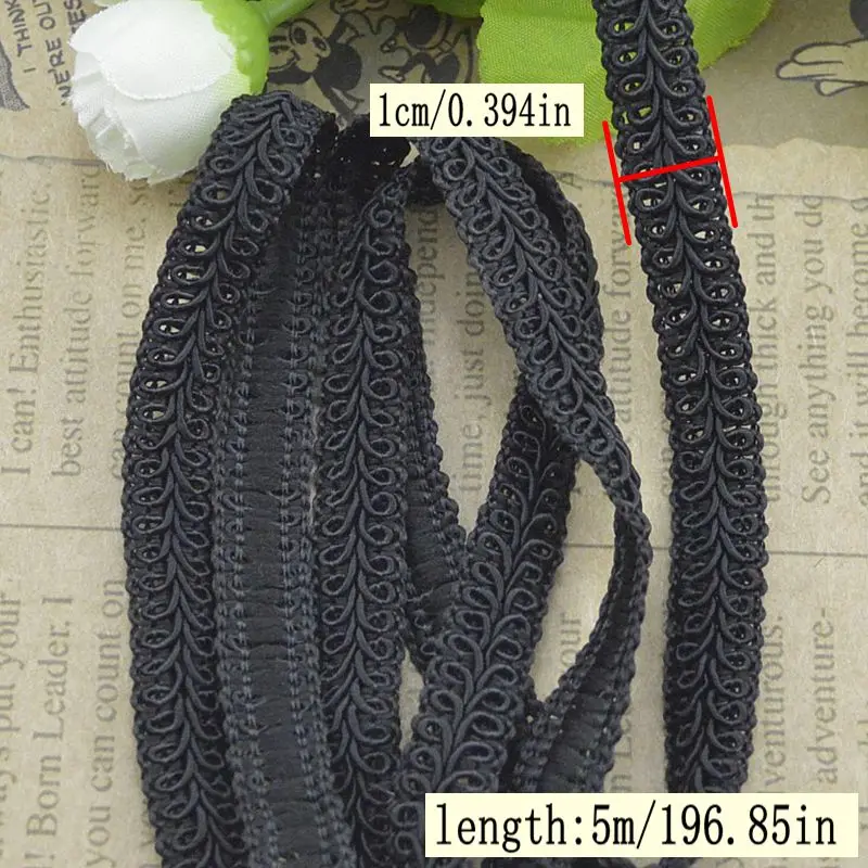 5Meters/196.85In Each Pack New Clothing Accessories Lace Supplies Evening Dress Intimates Exquisite Party Headwear with Edge Ribbon Lace