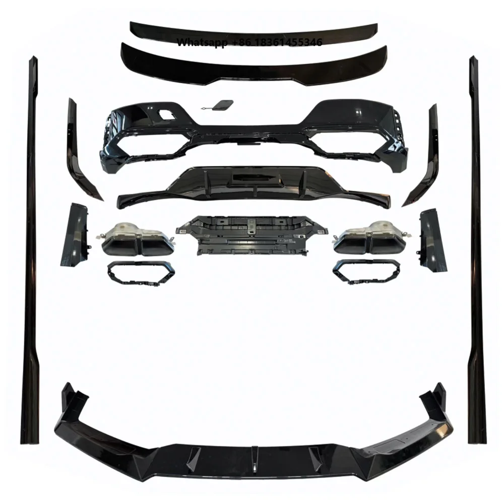 Body Kit Contain Front Lip Rear Lip Spoiler Side Skirts Tail Tips Mirror Cover for  7S G70 Upgrade to M760 Black Knight Aero