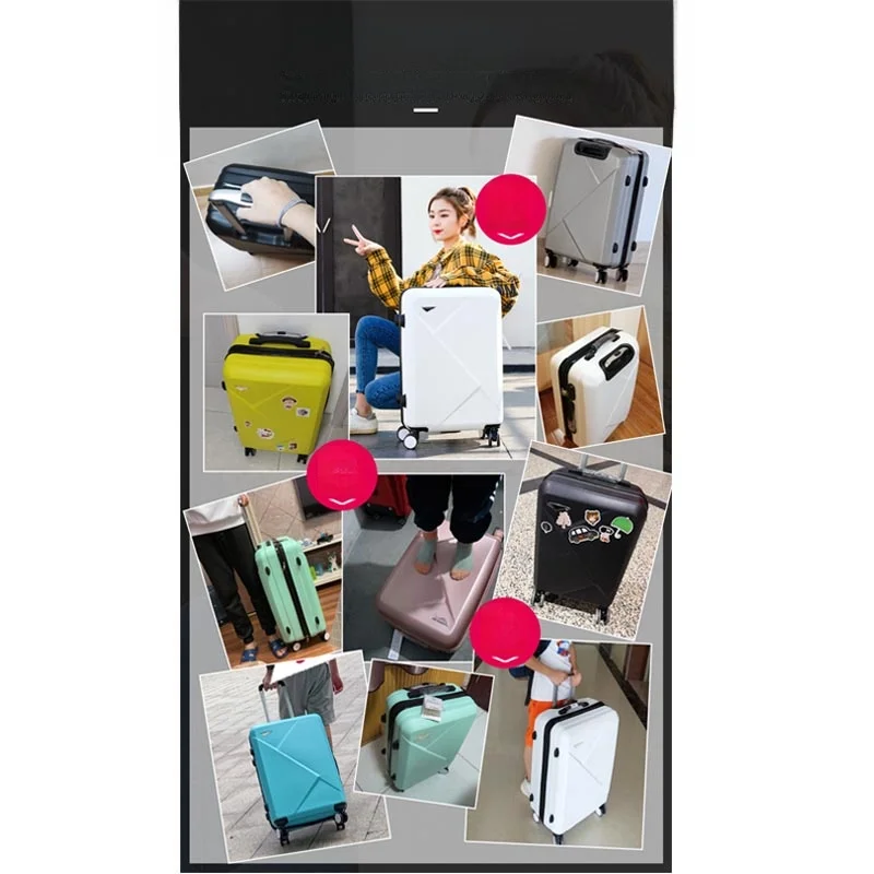 20 بوصة حقيبة سفر Faionable سعة كبيرة عجلة عالمية Lage الرجال المرأة صندوق كلمة المرور الكورية Sle حقيبة طالب