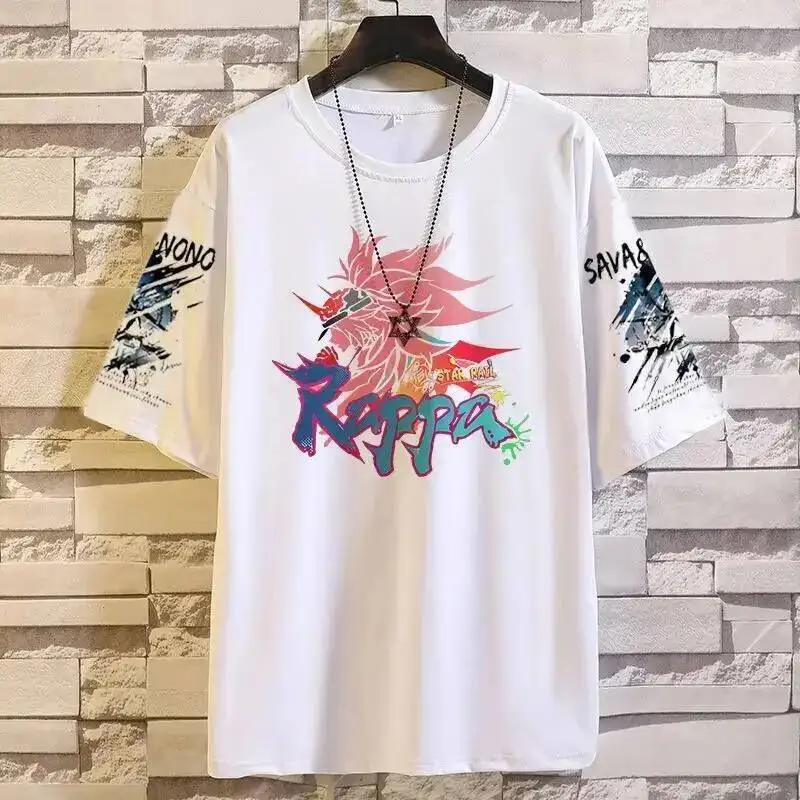 Anime Gra Honkai: Star Rail Cos Sparkle Kafka Robin Jingliu Huohuo itp. Koszulka unisex na co dzień z krótkim rękawem, idealna na dojazdy do pracy, prezent, 2025