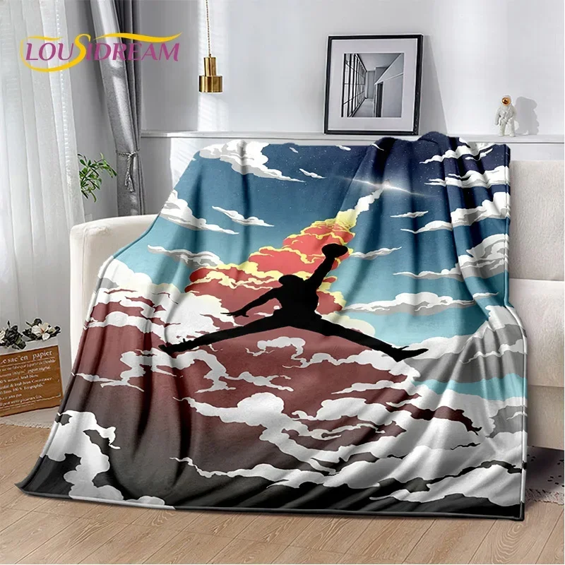 3D Printing Basketball Art Soft Flannel Blankets,Keep Warm Throw Blanket Comfortable Blanket for Picnic Beds Sofa Home Bedroom