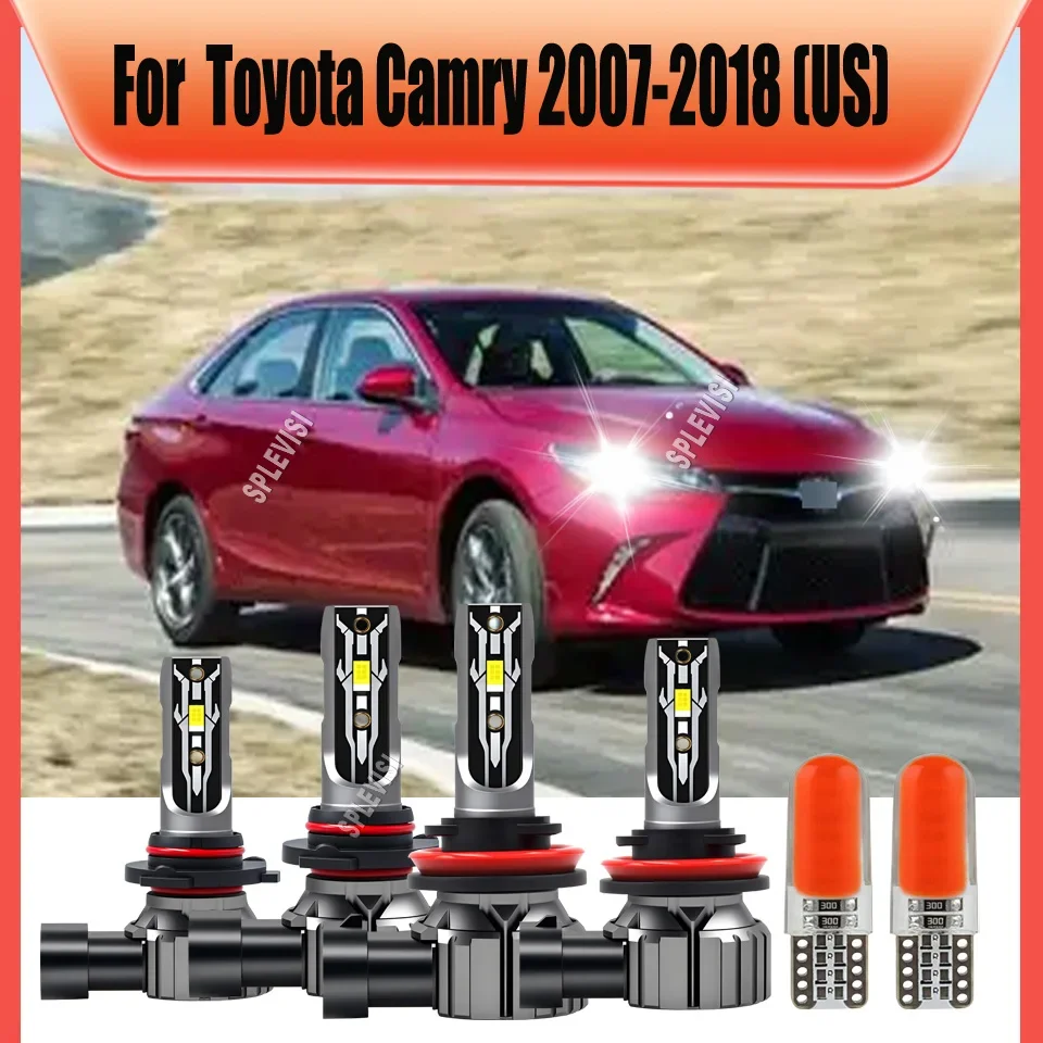 

75W LED Car Headlights 6000K White 1:1 Mini Size Design For Toyota Camry 2007 2008 2009 2010 2011 2012 2013 2014 2015 2016-2018