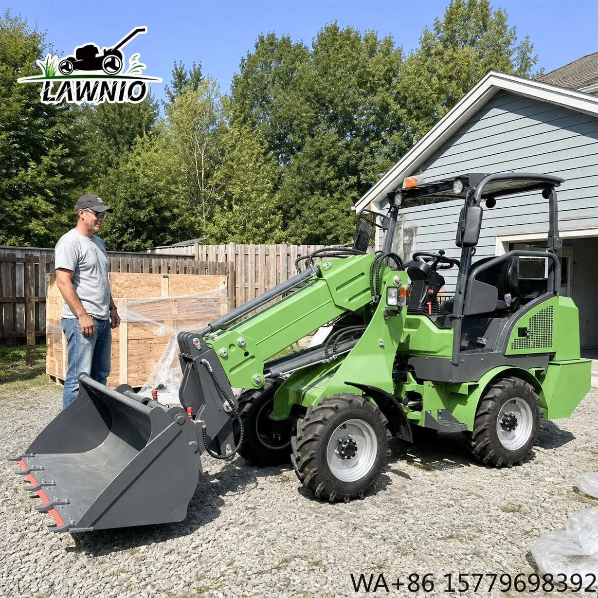 In Stock Telescopic Loader  0.45m³ Bucket Capacity Multi Purpose Operation for Material Loading Telescopic Arm Loader