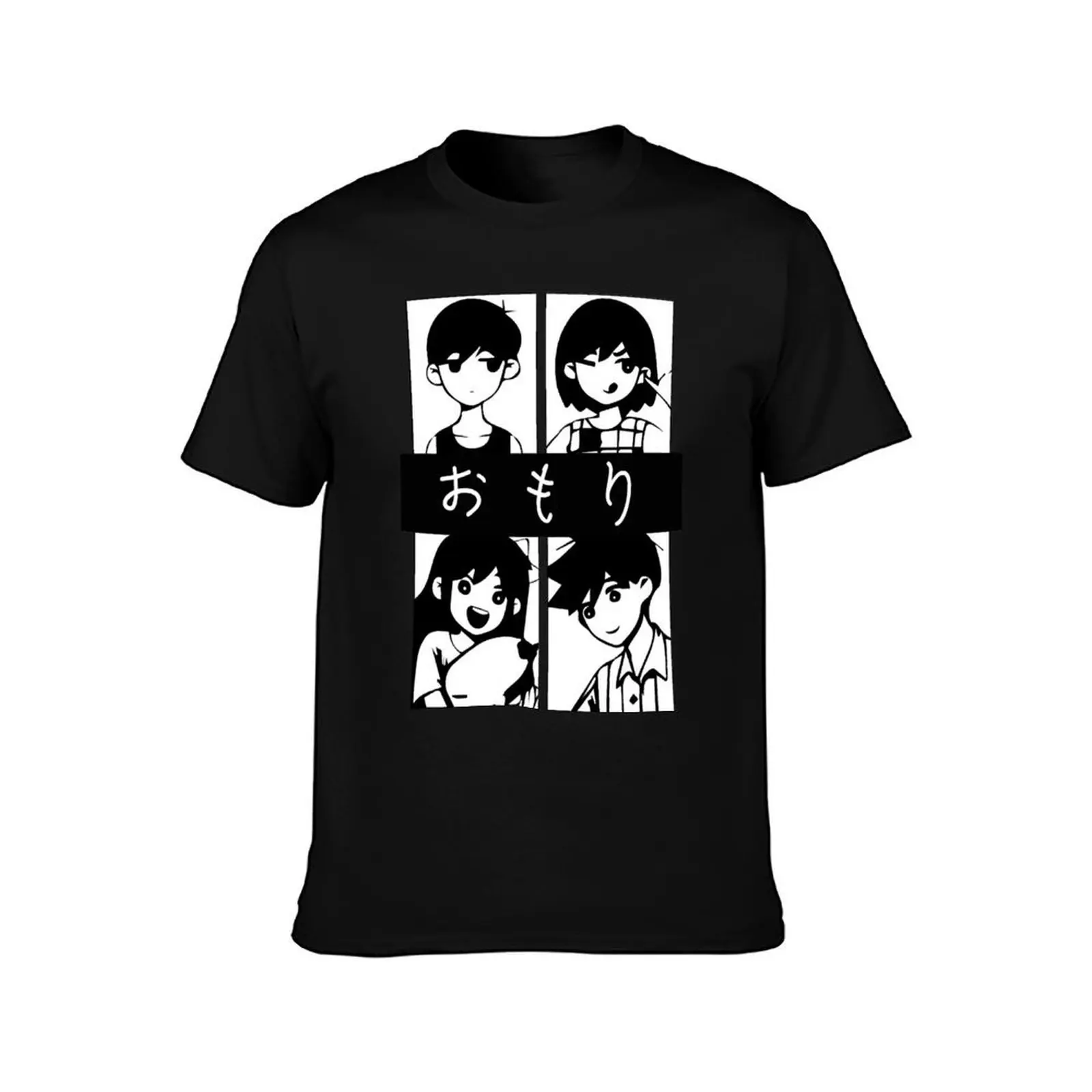 Omori (Omori, Kel, Aubrey und Hero) T-Shirt All Match Print Short Sleeve Top T-Shirt