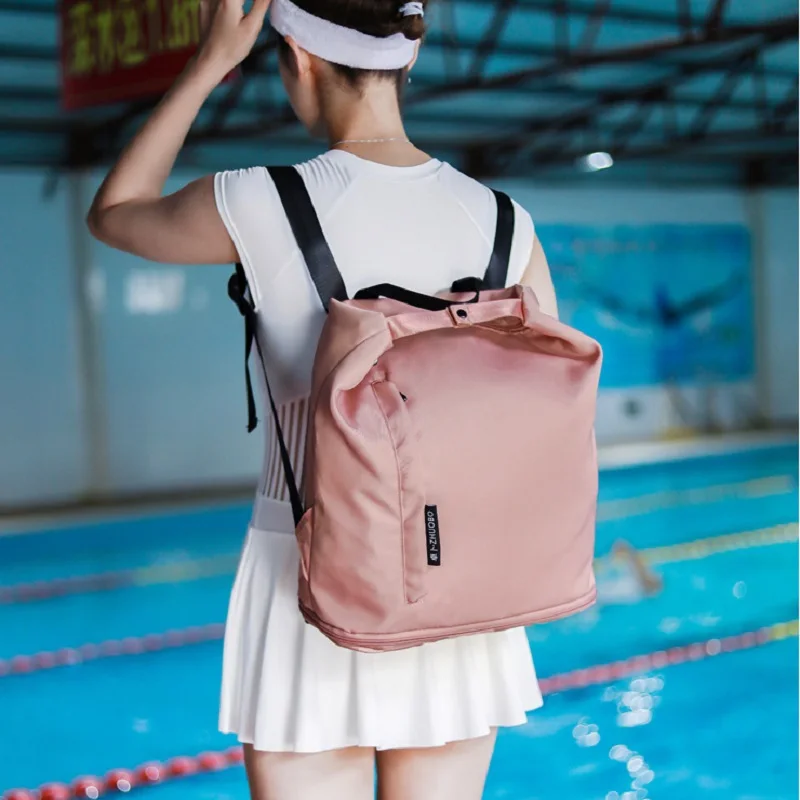 Mochila De gimnasio impermeable para mujer, bolsa seca y húmeda con compartimento para zapatos, bolsas de viaje de fin de semana a la moda