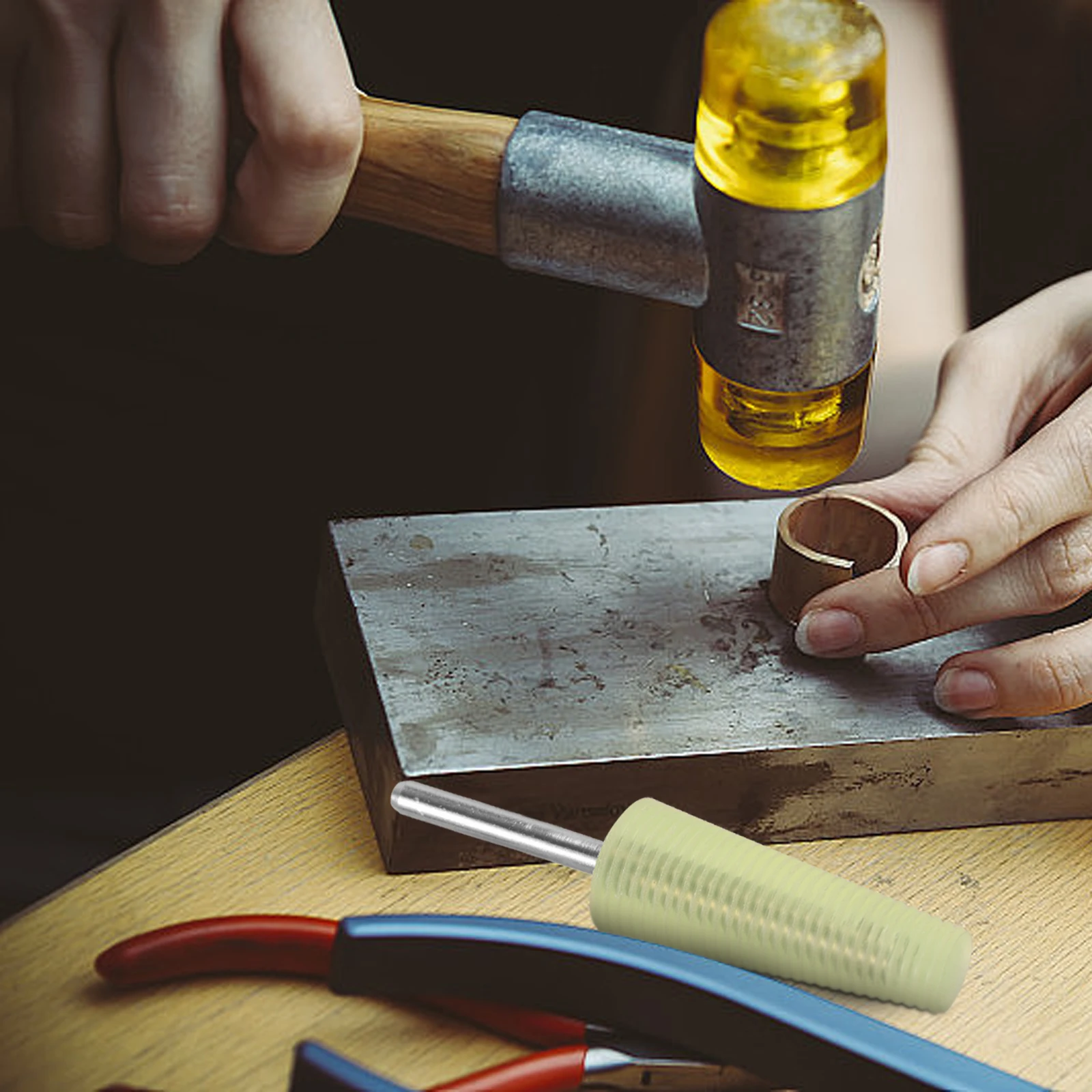 أداة تلميع الحلقة، ملحقات صنع المجوهرات، عصا سيليكون على شكل مخروطي، أشكال بكفاءة، حلقات تلميع، إصلاح مثالي