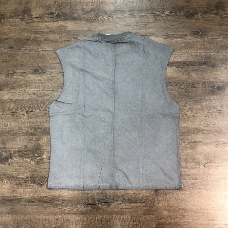 SAINT OF MICHAEL Fashion Best Quality Printed Vintage Clothing Casual Loose Tops Summer Oversize 100%Cotton Vest For Men