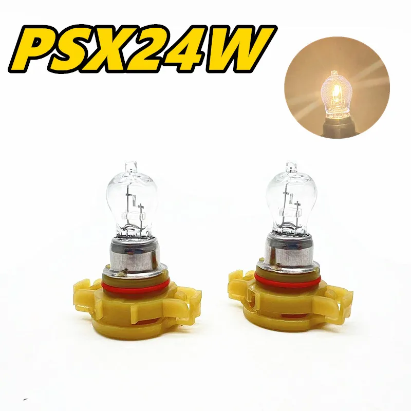 

2PCS PSX24W Halogen Lamp Car Headlights Bulbs High Beam Fog Light 3500K 12V 24W Auto Light Daytime Running Lights