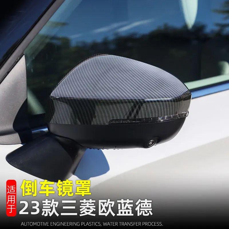 

For Mitsubishi Outlander 2022 2023 2024 Black Styling Door Mirror Overlay Styling Rearview Mirror Cover Trim Car Accessories