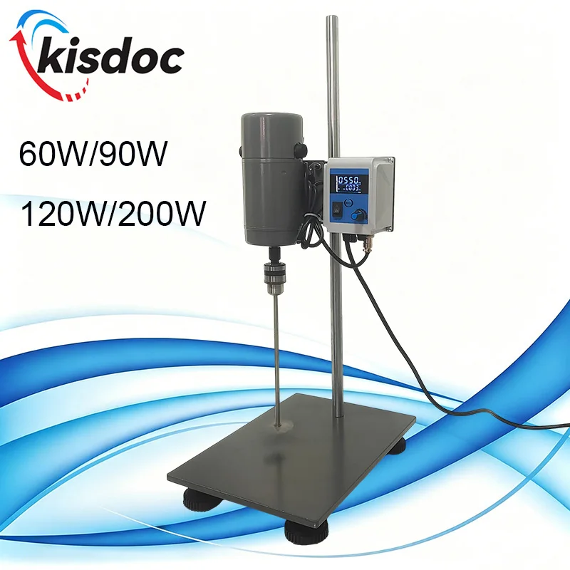Lab Digital Electric Stirrer Timed High Speed Mixer Stainless Steel Laboratory Disperser Stirring Machine