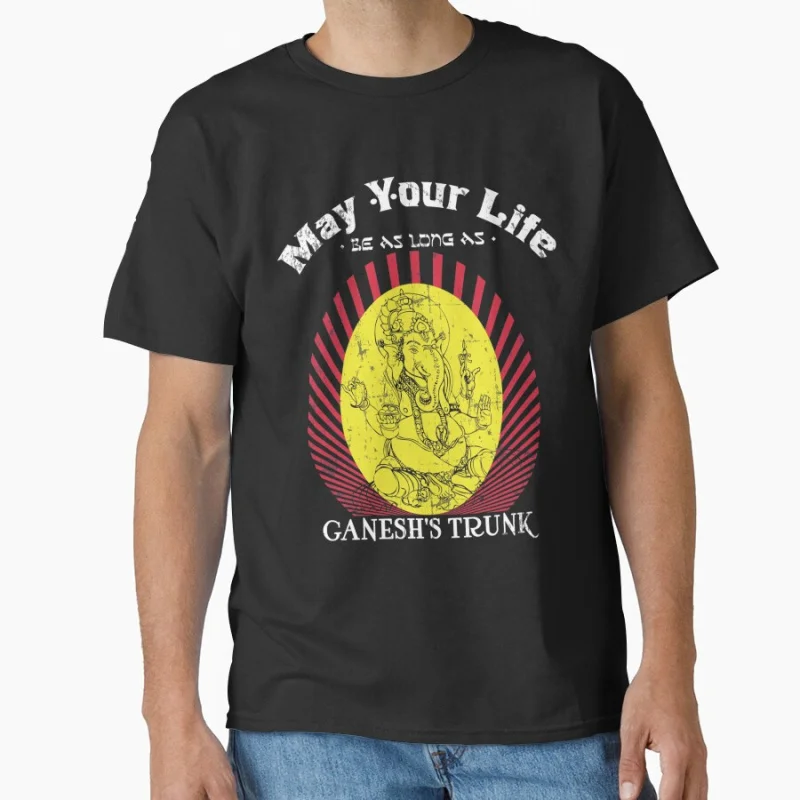 

May Lord Ganesh Give You An Answer For Every Prayer Gift t shirt for man Large size Tops S-6XL 100% cotton Clothes