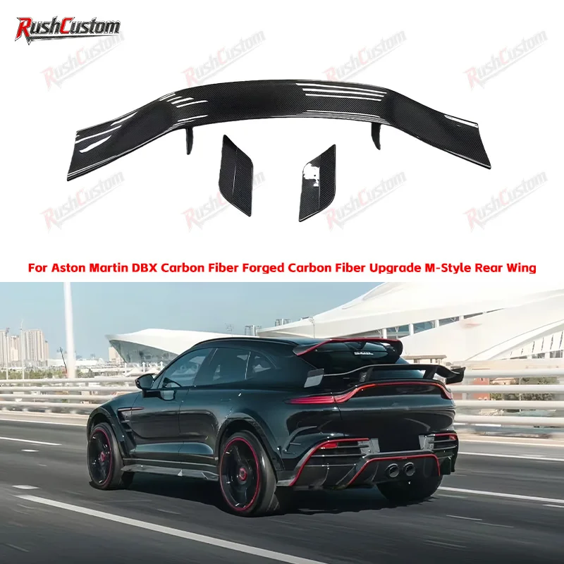 

For Aston Martin DBX Carbon Fiber Forged Carbon Fiber Upgrade M-Style Rear Spoiler and Rear Wing Automotive Accessories Kit