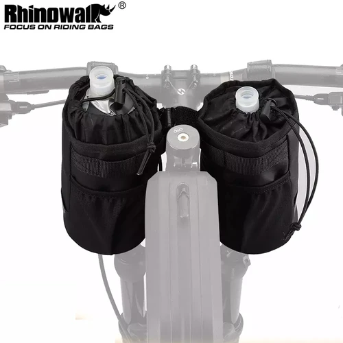 Imagen 1 del producto Rhinowalk-Bolsa de transporte para botella de agua de ciclismo, hervidor aislado para bicicleta de montaña, accesorios para manillar, 1 o 2 piezas