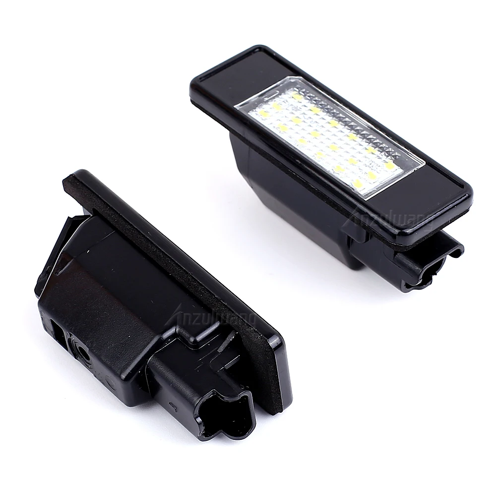 18 LED License Plate Light Lamp For Peugeot 207 307 308 Citroen Berlingo 2004-2009 C3 C4 C5 C6 5D 2pcs