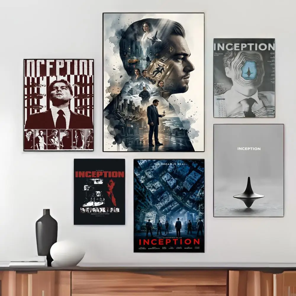 Classic Movie I-Inception Poster Pegatina artistica HD autoadhesiva impermeable para salon dormitorio