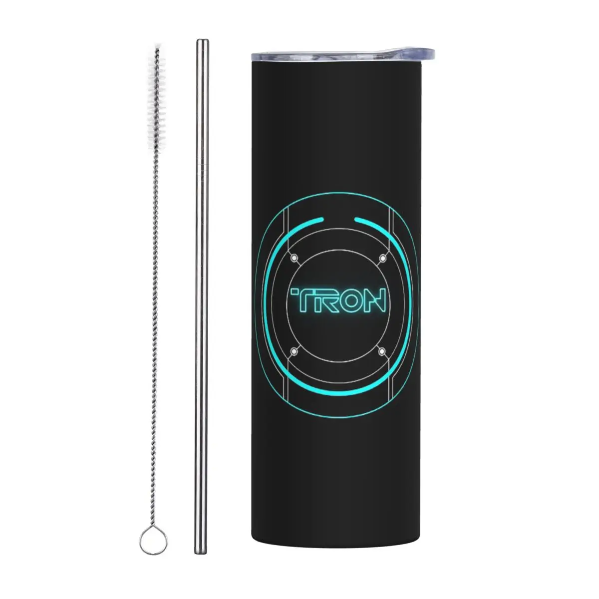Tron Legacy Inspired Stainless Steel Tumbler Vacuum Insulated Mug Thermal Cold Bottle Straws With Lid 20oz