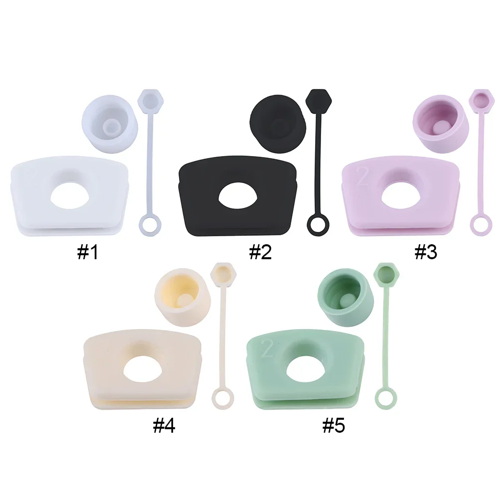 Set di tappi per fuoriuscite in Silicone Set di tappi a prova di fuoriuscita riutilizzabili tappo per perdite di copertura in paglia per accessori