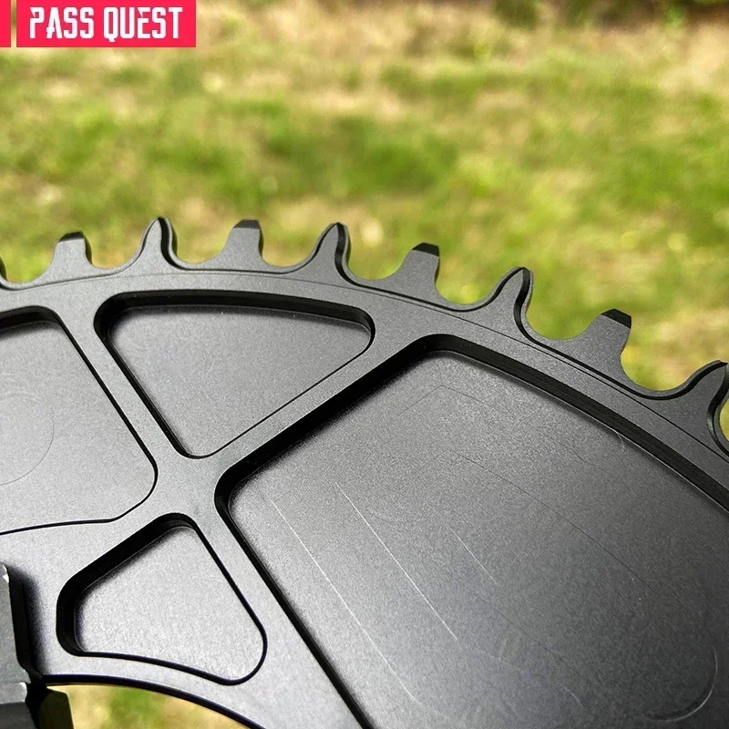 PASS QUEST Road Bike 110BCD Chainring Round/Oval Positive Negative Gear Disc Crankshaft for SHIMANO R2000  R3000 47005800 6800