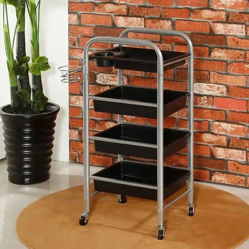 

Stainless Steel Trolley Furniture Medical Cart Aesthetics Cleaning Multifunctional Folding Hotel Rollwagen Tattoo Dressing
