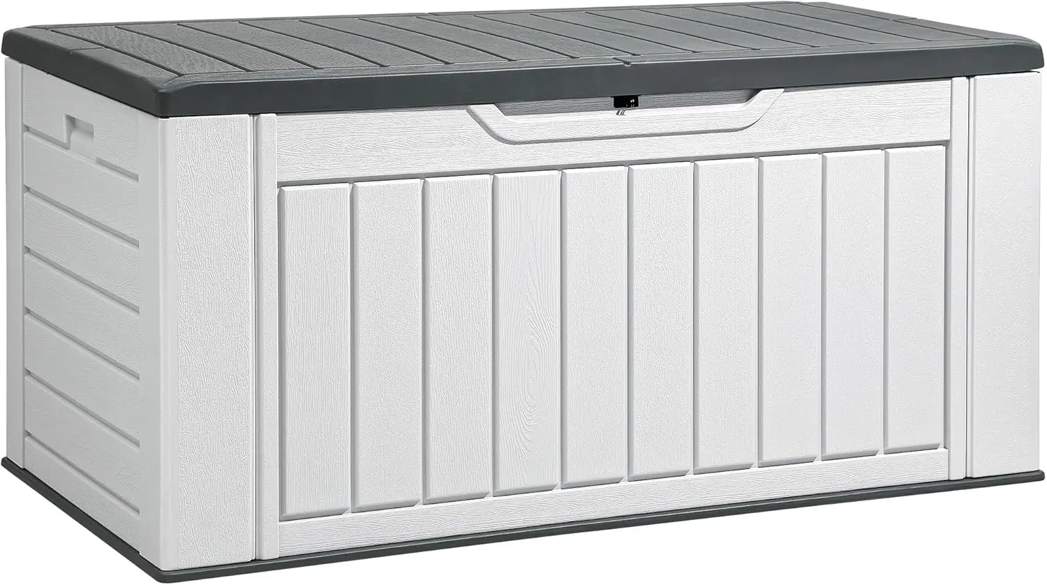 XL 160 Gallon Large Deck Box, Waterproof Outdoor Storage Box for Patio Furniture Cushions, Garden Tools and Pool Supplies