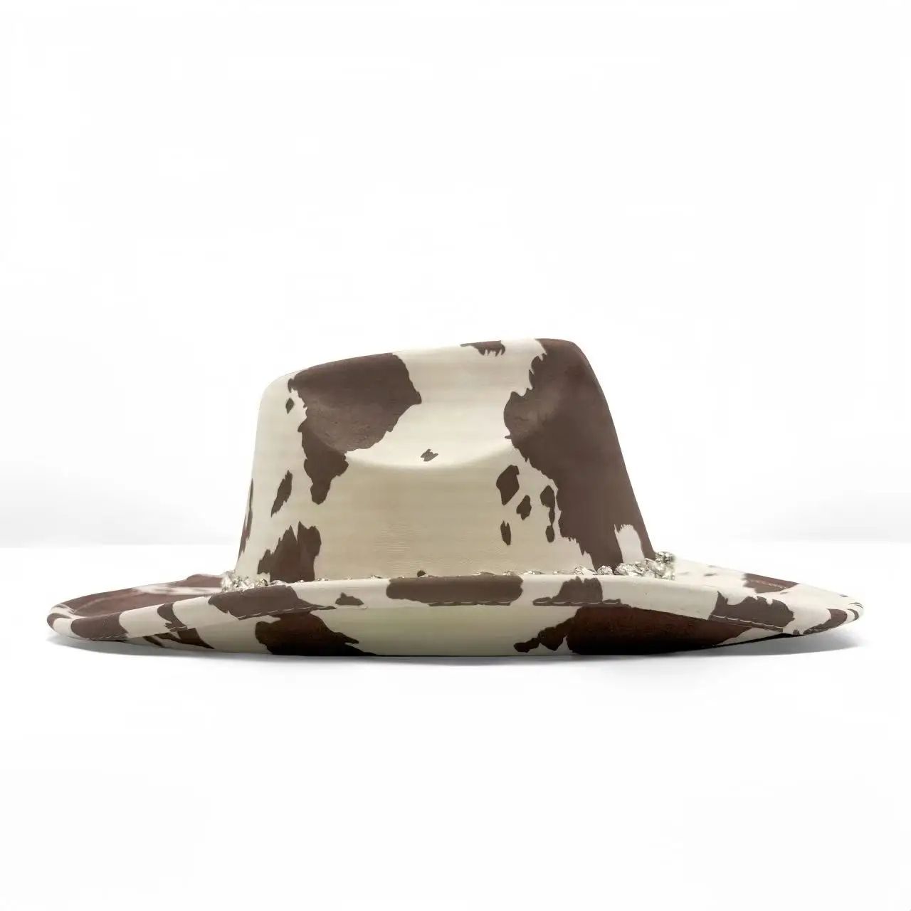 HongLuan قبعة رعاة البقر الغربية حجر الراين رجل - إكسسوارات رعاة البقر خمر وقبعات راعية البقر البلد للسيدات البالغات #3