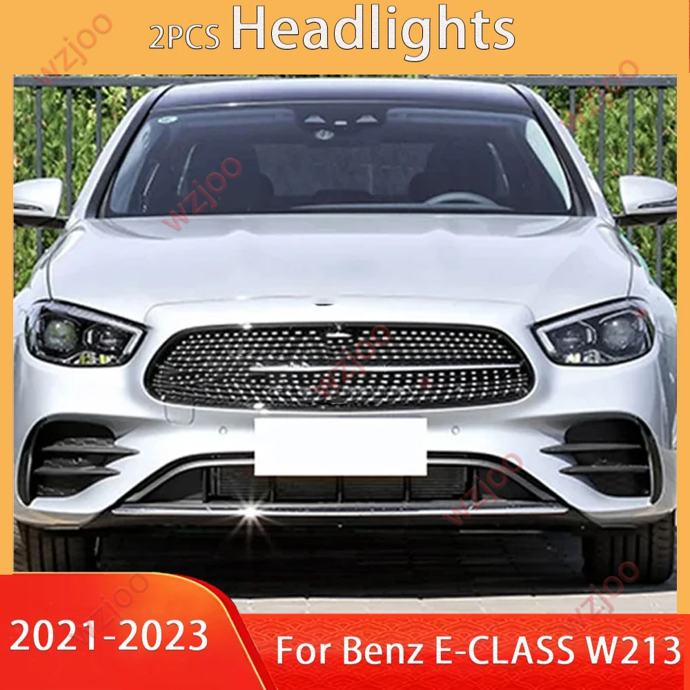 

For 2021-2023 Mercedes Benz E Class W213 Headlight E200 E260 Full LED Car Light Signal Lamp Assembly W213 Original Headlamps