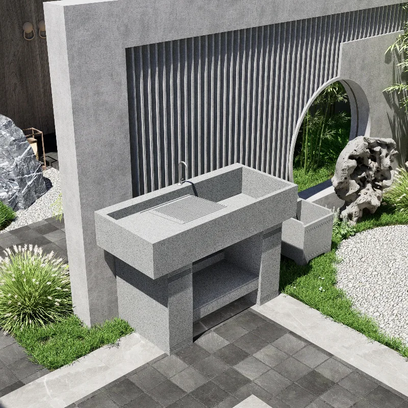 

Natural Granite Laundry Sink Basin Outdoor Patio Sink Strip