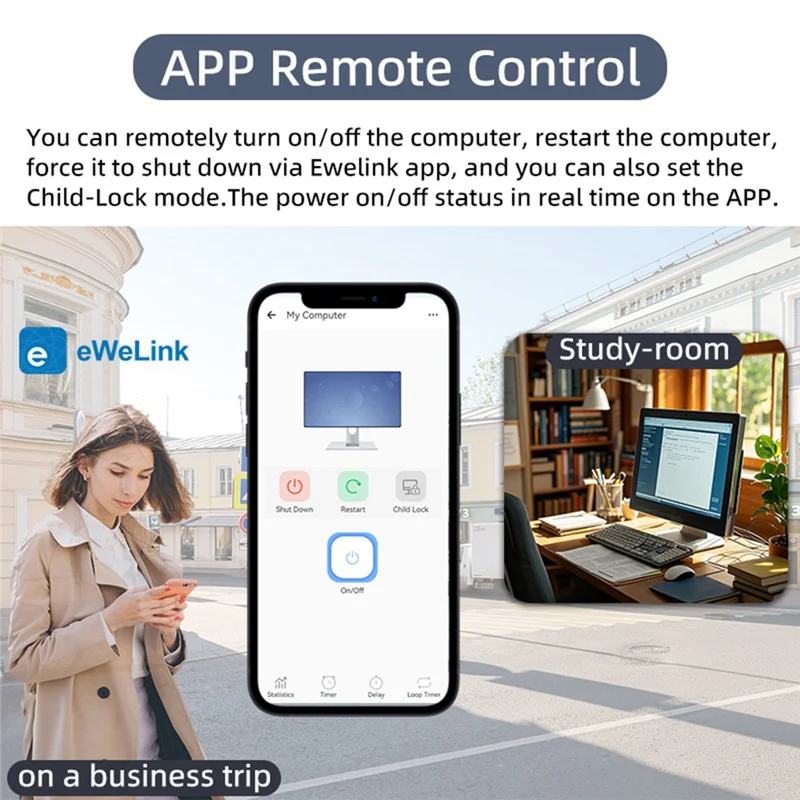 Suitable Ewelink Wireless Wifi Computer Power Controller With Voice Command And Application Scheduling For Home And Office