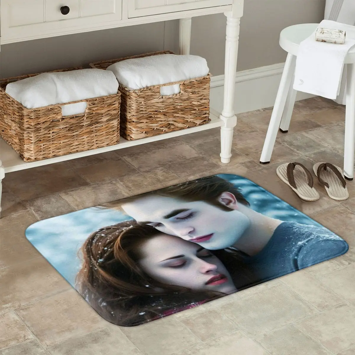 The Twilight Saga Edward Cullen Non-slip Doormat Floor Mat Washable Carpet Rug for Kitchen Entrance Home Balcony Footpad Mats