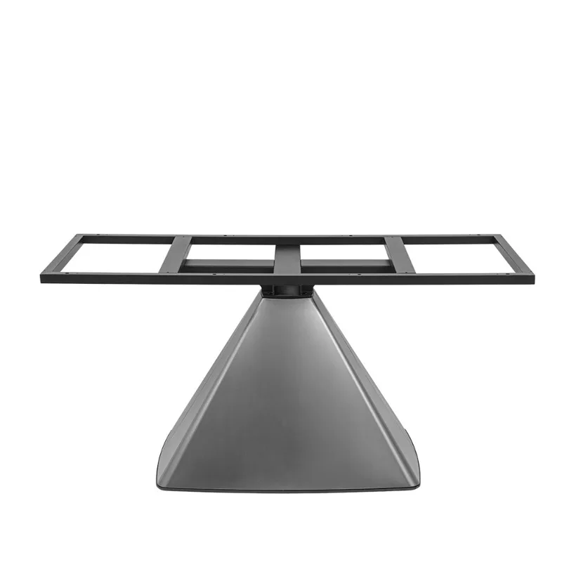 Modern simple household rock slab dining table foot rectangular dining table foot dining table foot marble stainless steel