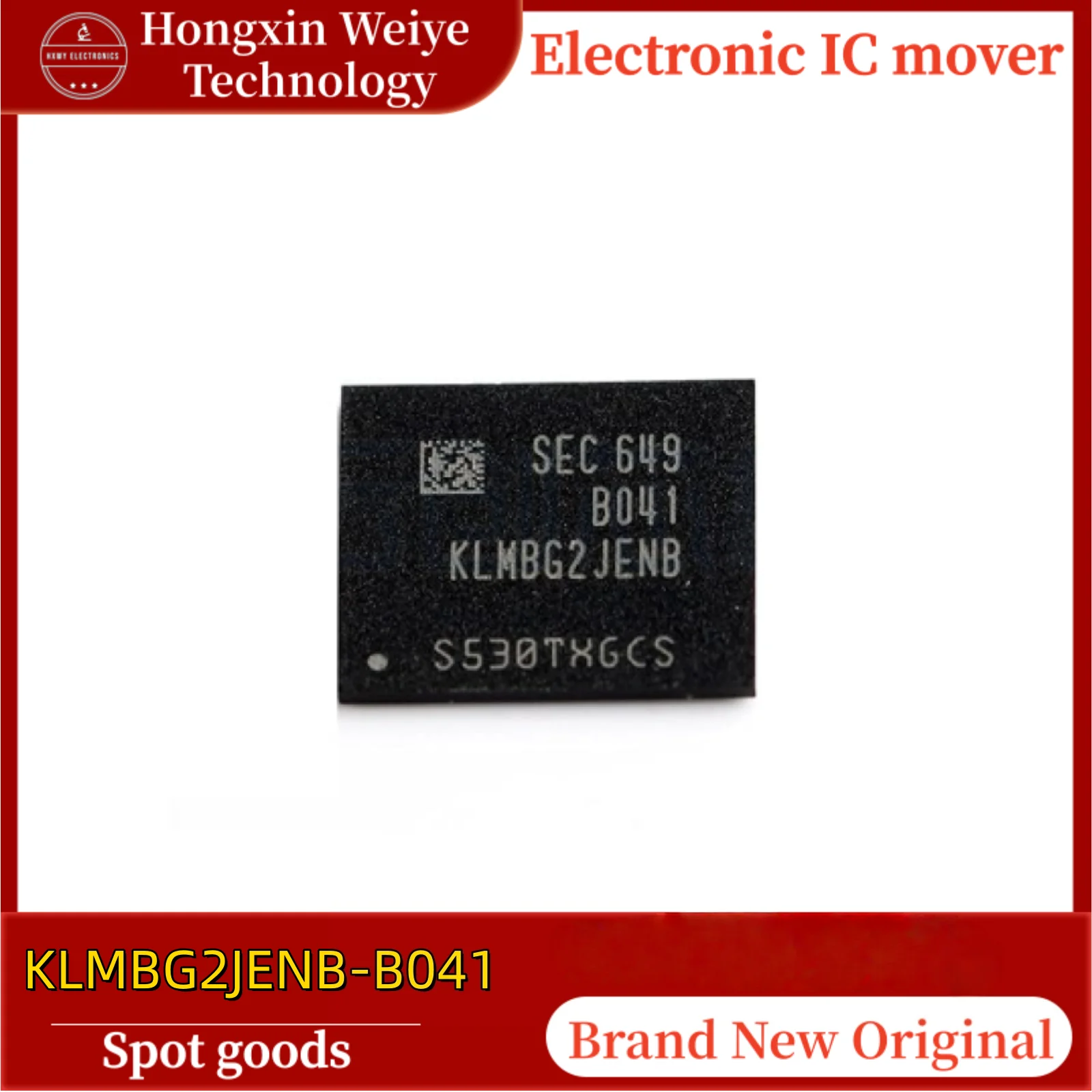 

(2/10 pieces) KLMBG2JENB-B041 eMMC Flash Memory IC High-Speed Reliable Original In Stock