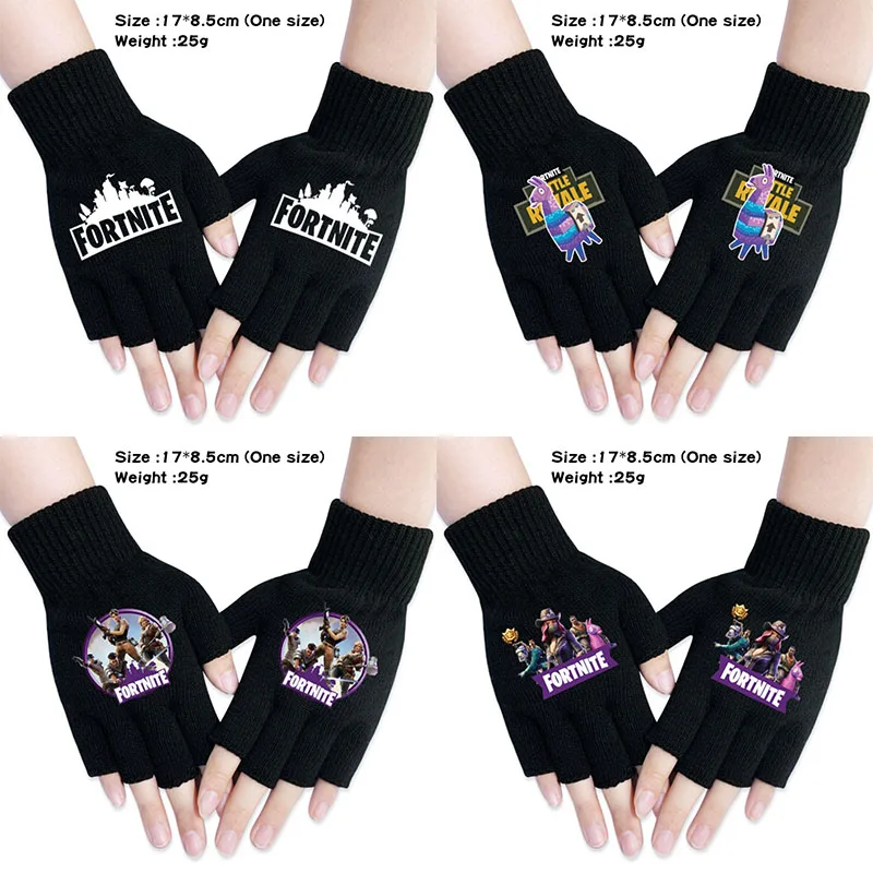 Fortnite Shooting Game Peripheral-Handschuh für Jungen und Mädchen, Studenten-Halbfinger-Handschuhe, Winter, berührbarer Bildschirm, warmes Kindergeburtstagsgeschenk