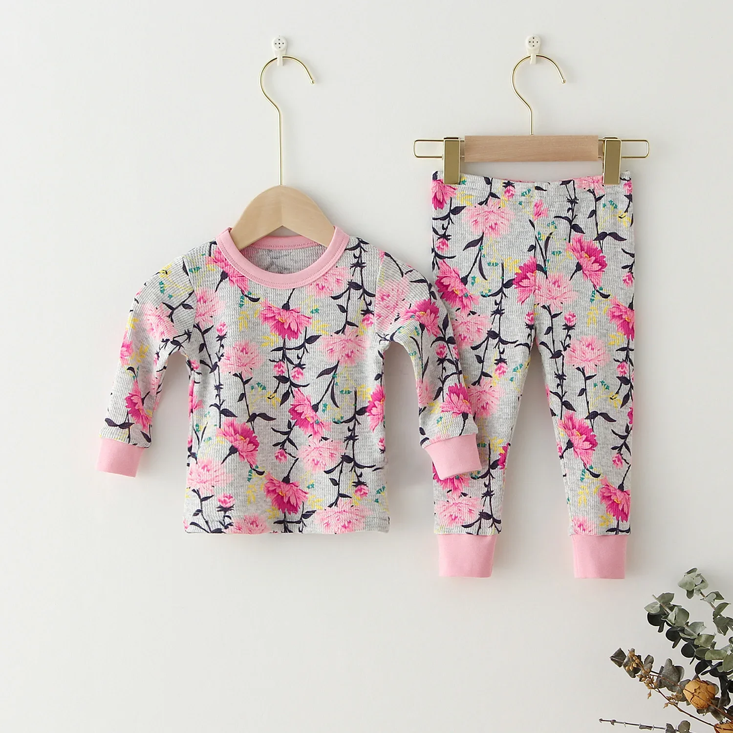 Children Pajamas Set Baby Suit Kids Clothes Toddler Boys Girls Clothing Soft Cotton Kids Tops Shirts Pants Home Kids Pajama