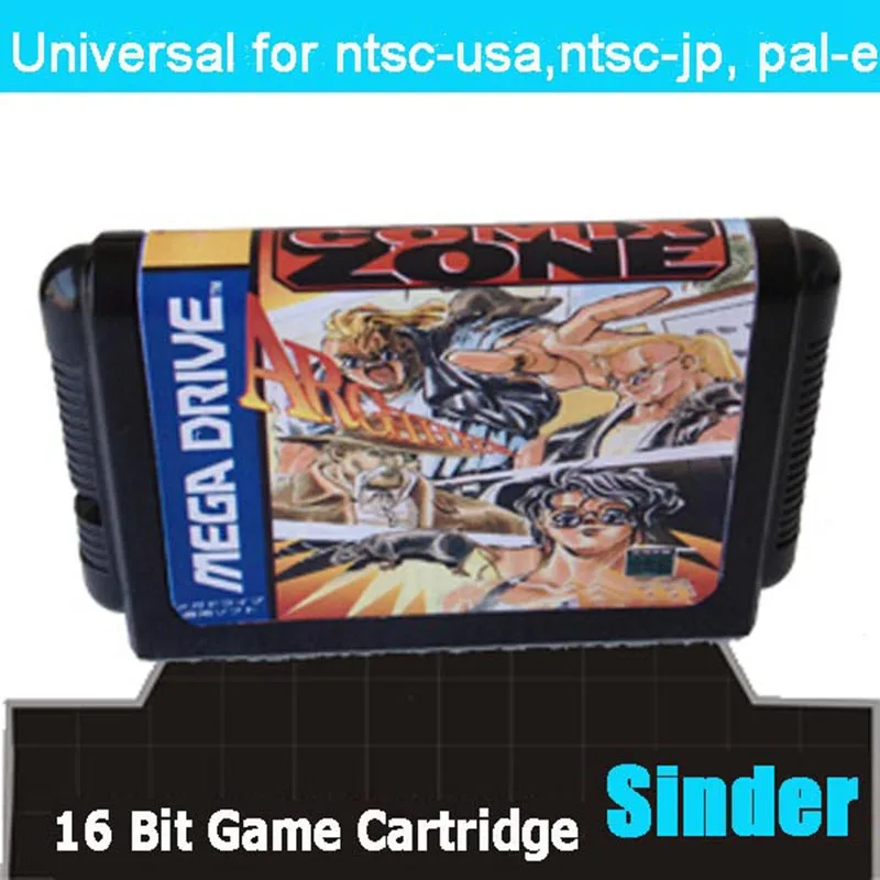 بطاقة الألعاب Comix Zone 16bit MD لمحرك Sega Mega لـ Genesis