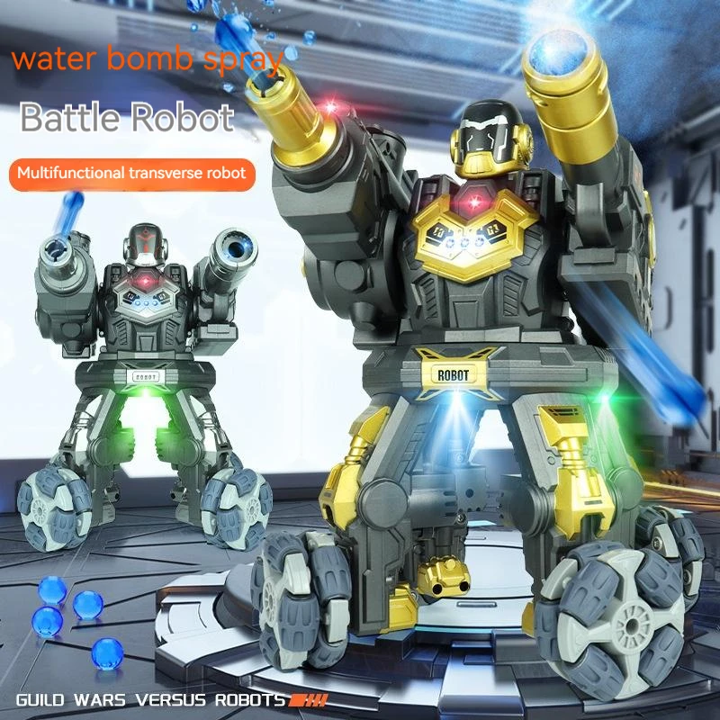 

2.4g Music Light Versus Robot Infrared Spray Remote Control Water Bomb Robot Parent-child Interactive Children's Toys