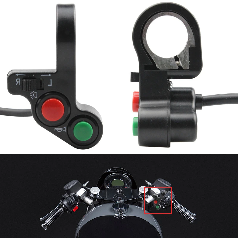 Motorcycle three-in-one switch modified multi-function switch turn signal horn light electric vehicle switch accessories