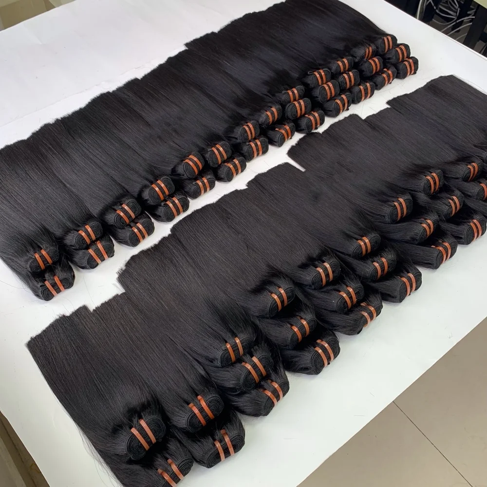 

Натуральные необработанные волосы 20A Super Double Drawn Bone Straight, 100% натуральный цвет, пучки для наращивания, прямые, без добавок