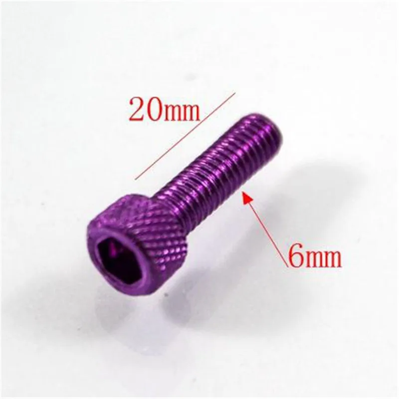 Motorcycle & Scooter Color Aluminum Alloy Decorative Screw M6*20mm for Retrofit/Upgrade