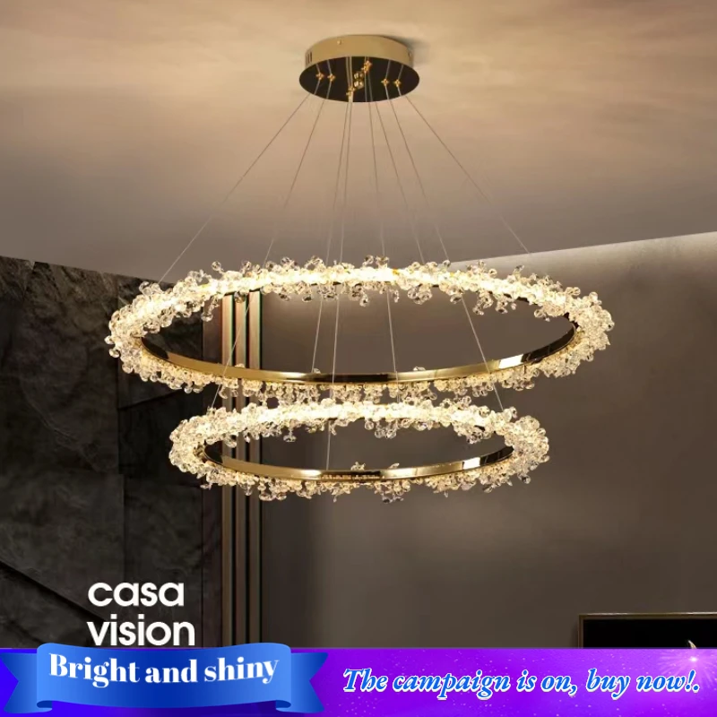 

Led Lights for Room Pendant Ceiling Lamp Light Fixture Living Room Chandelier Crystal Hanging Lamps for Ceiling Modern Indoor
