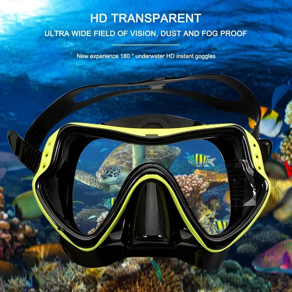 Colorful Silicone Diving Glasses Portable Anti-Leak Swimming Mask Diving Equipment