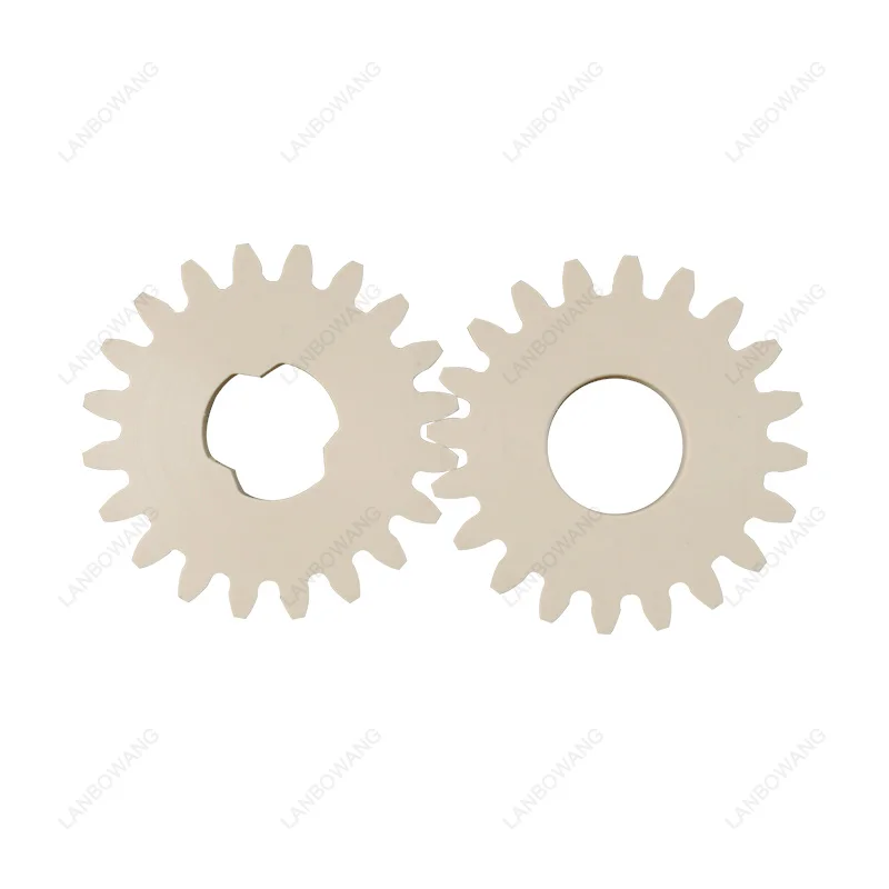 High Precision Plastic Helical Gear Set, 2-Piece Replacement Pump Gear for Soft Serve Ice Cream Machine
