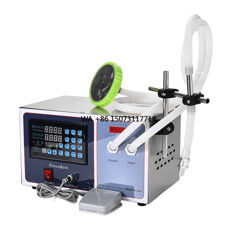 

Semi-automatic diaphragm pump bottled water liquid bottle desktop filling machine juice beverage oil perfume